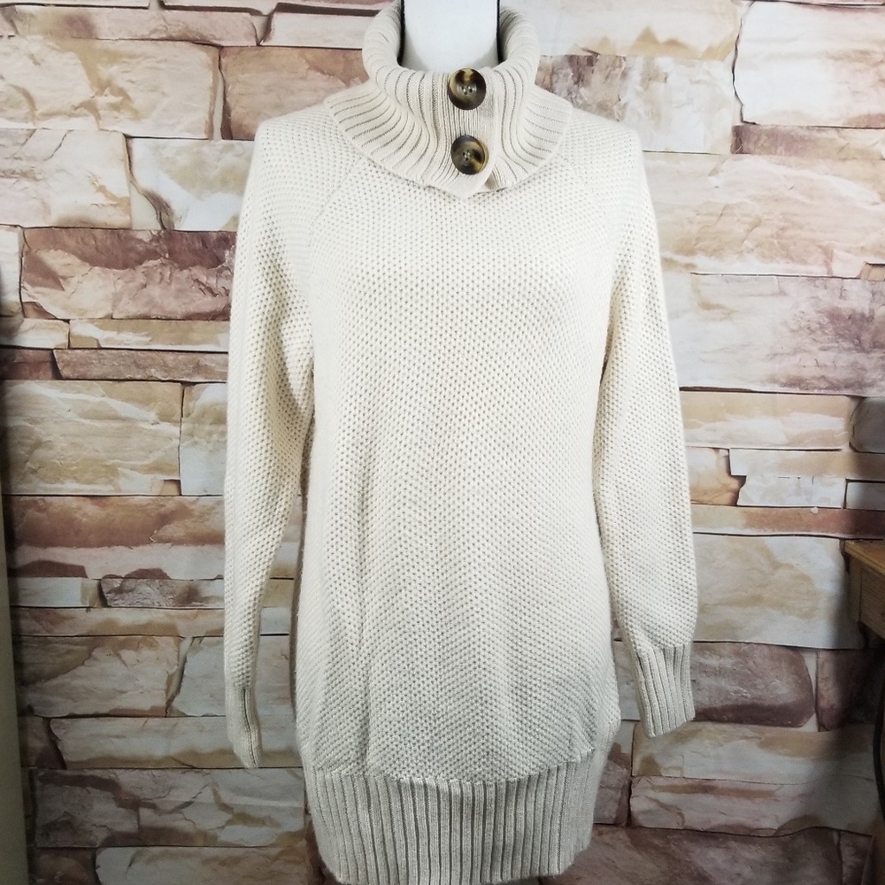 Spring + Mercer Creme Tunic Sweater, size XL